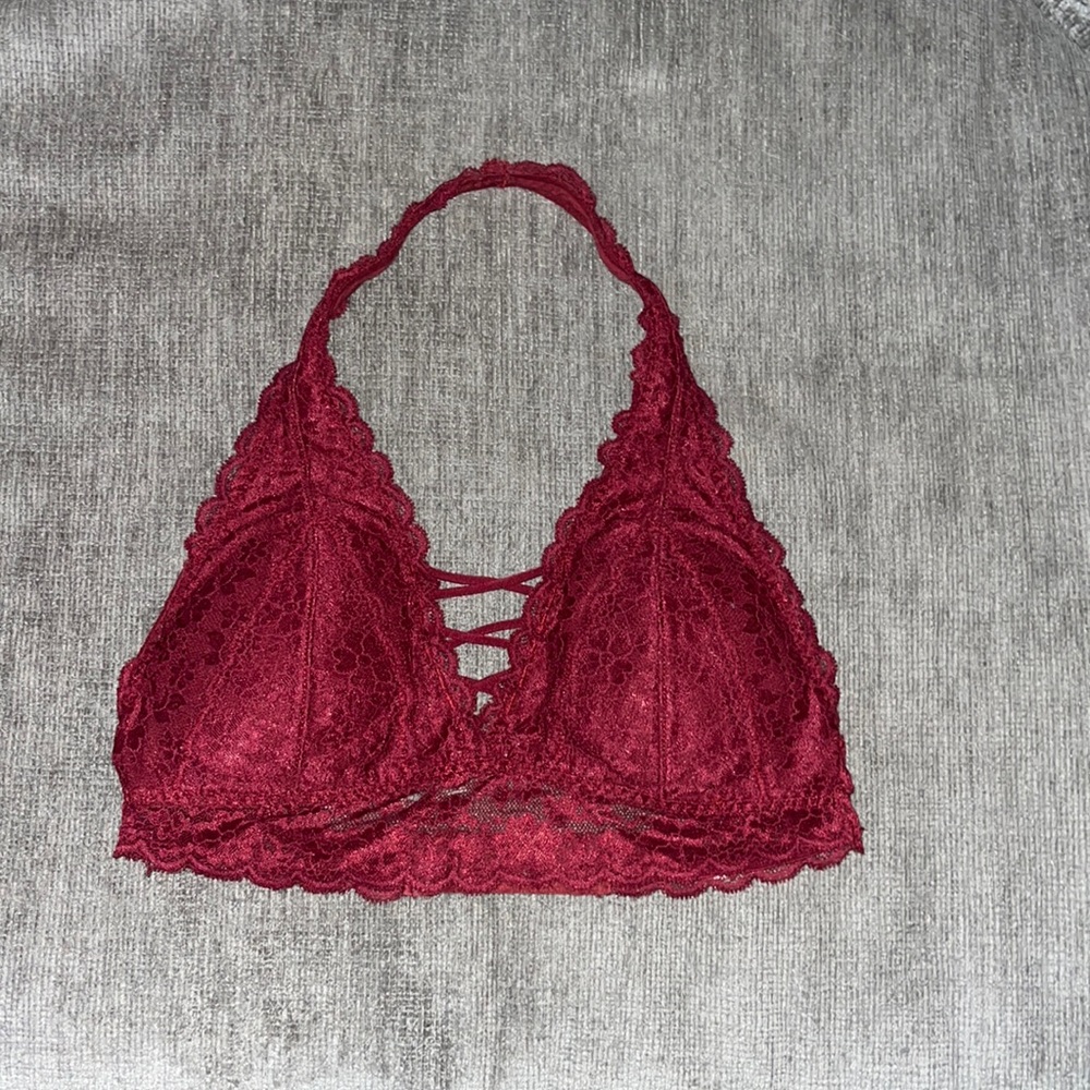 Maroon bralette